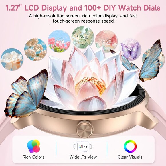 ⚡Smart Watch for Men Women 1.27 HD Touchscreen Fitness Tracker Bluetooth Calling - Picture 5 of 9